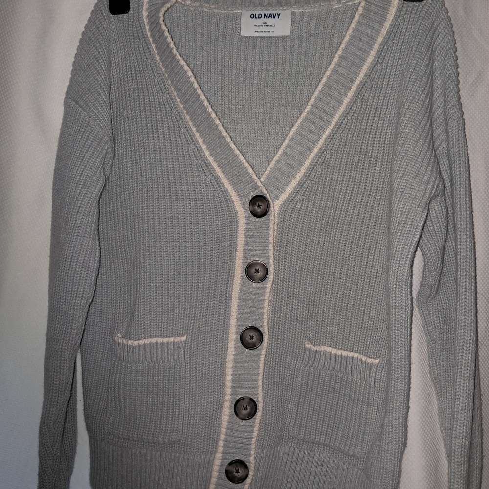 Old Navy Women's Gray Cardigan Sweater